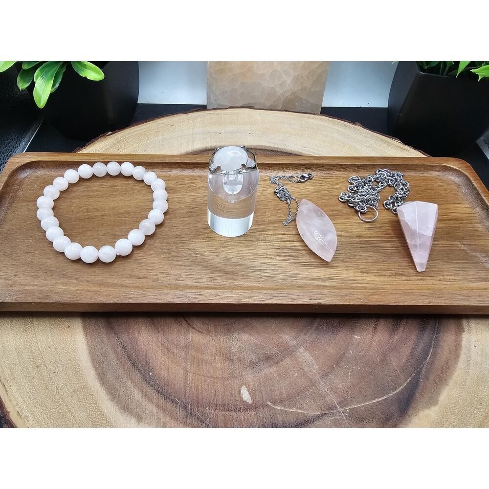 Jewelry Rose Quartz Set